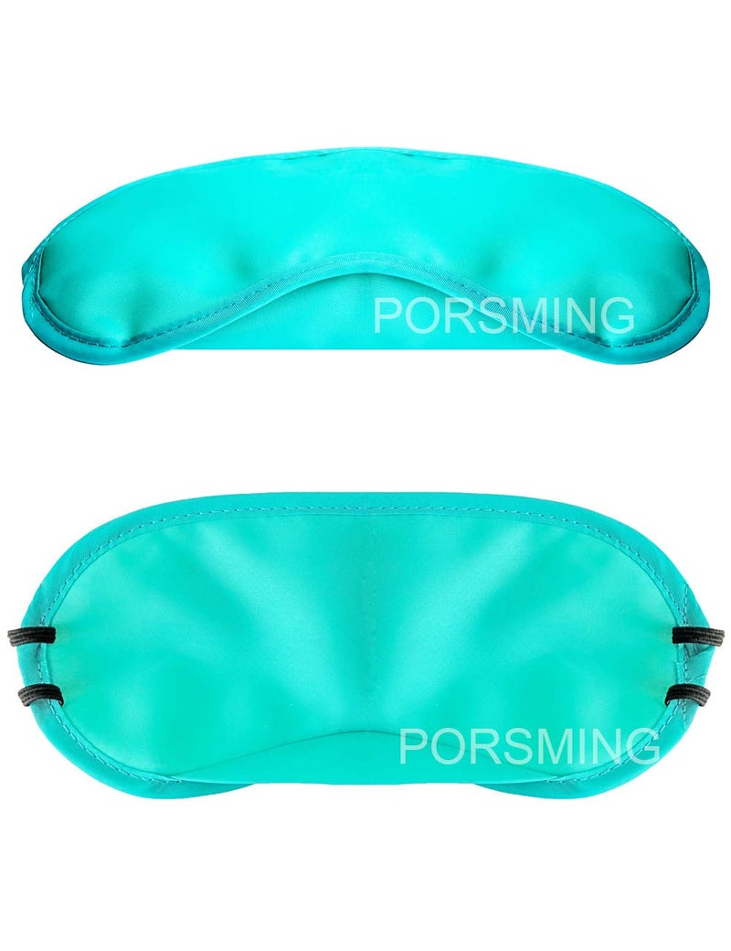 PorsMing Eye Mask Sleep Masks Pack of 36 PorsMing Sleeping Mask Blindfold Eye Cover Team Building Games Party with Nose Pad and Adjustable Strap for Women Men Kids 4 Layers Colors (18 Color 36 Pieces) - Image 2
